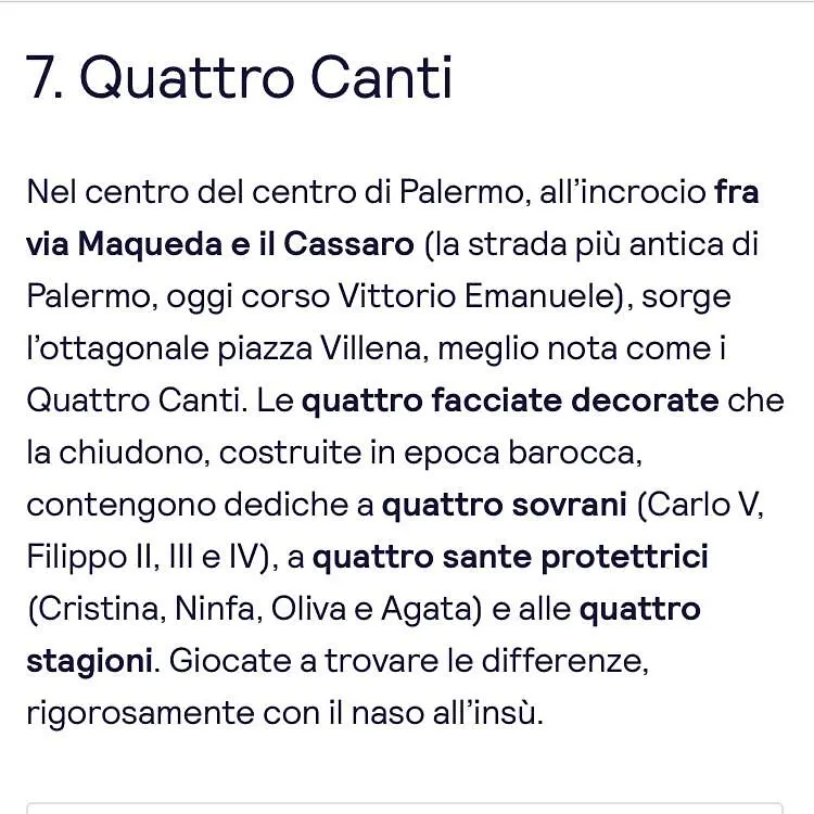 Il Sole dei 4 Canti Palermo